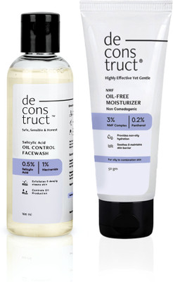 deconstruct Daily Oil Free Cleanse & Hydrate Duo - Oil Control  + Oil- Free Moisturiser Face Wash(150 ml)