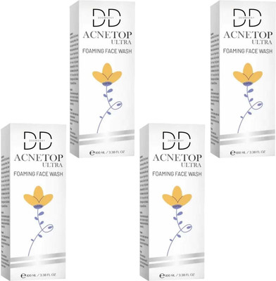 DOOMSDAY ACNETOP ULTRA FOAMNING FACEWASH FOR CLEAR & GLOWING SKIN PACK OF 100ml x 4 Face Wash(400 ml)
