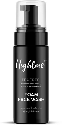 Highline Tea Tree foam Facewash with Basil, Neem And Mint Extract for Reduce Excess Oil and Provides A Fresh Feel To The Skin Face Wash(100 ml)