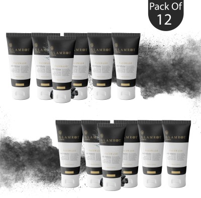 glamroot Anti Pollution Activated Charcoal face wash Pack of 12 For Men & Women Face Wash(1200 g)