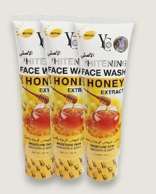 YC Fairness Face with Honey Extract | 300 ml | Pack of 3 | Best for Skin Tightening Face Wash(300 ml)