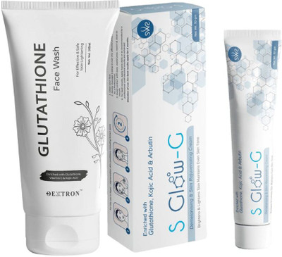DEXTRON Glutathione Face Wash & S Glow -G Cream Men & Women(2 Items in the set)
