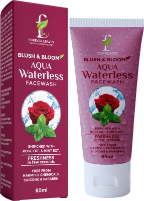 Forever Leaves Blush & Bloom Rose-Mint Waterless Facewash For Men & Women, Brighter & Fresher look Facewash Face Wash(60 ml)