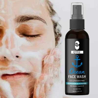 qtpie Ocean  For WOMEN| Best Fight Acne & Pimples, Brighten Skin, Clears Dirt, Oil Control, Refreshing Feel- Multi- Action Formula Face Wash(100 g)