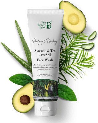 The Beauty Sailor Avocado and Tea Tree Oil  For Purifying & Refreshing Skin, Improves Complexion of Skin Face Wash(100 ml)