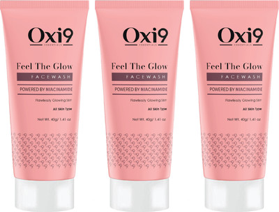 Oxi9 Feel the Glow Facewash 40g Face Wash(120 g)