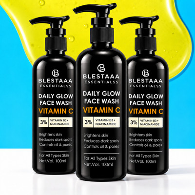 blestaaa essentialss Vitamin C Glow & Nourish With Niacinamide & Vitamin E . Men & Women All Skin Types Face Wash(300 ml)