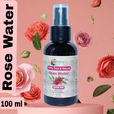 Elecsera Gulab Jal - Rose Water - Face-Mist, Astringent & Face Spray Face Wash(100 ml)