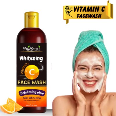 Phillauri Vitamin C - Rich in Anti-Oxidants, Retains Moisture, Deep Cleanses, Perfect For Daily Use For All Skin Types Face Wash(100 ml)