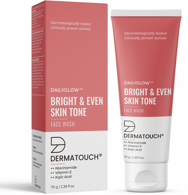 Dermatouch Bright & Even Tone with Niacinamide, Vitamin E and Kojic Acid Face Wash(70 g)
