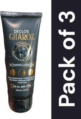 DECLOS charoz facewash with activated charcoal Face Wash(300 g)