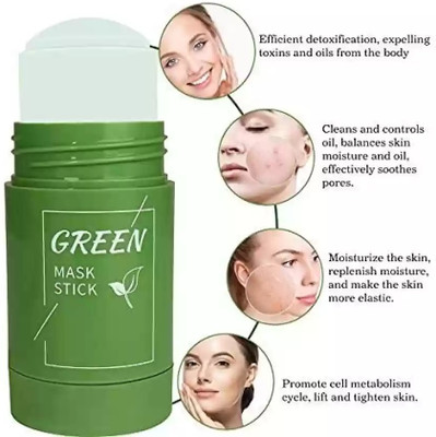 REIMICHI GREEN TEA Mask Stick For Face Purifying Clay Stick Mask(40 g)