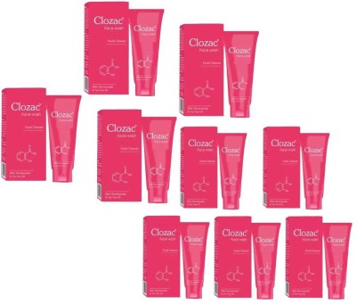 clozac facewash pack of 9 Face Wash(540 ml)