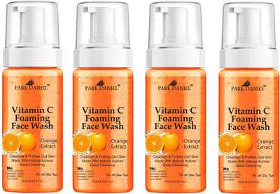 PARK DANIEL Vitamin C Foaming  For Deep Cleansing Combo Pack of 4 150 ML(600 ML) Face Wash(600 ml)