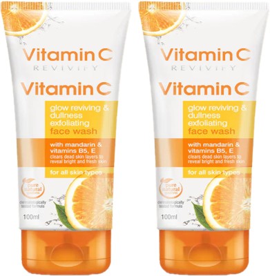 NG MART NEW VITAMIN - C GLOW REVIVING FACEWASH FOR DULLNESS & GLOWING SKIN PACK OF - 2 Face Wash(300 g)