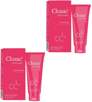 clozac facewash pack of 2 Face Wash(120 ml)