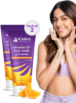 BOMBAE Vitamin C+ Facewash for Men and Women | For all Skin Types | Anti-Acne Face Wash(200 g)