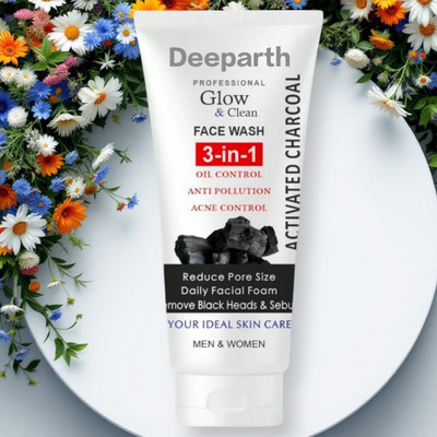 Deeparth 3 in 1 Activated Charcoal Face Wash(150 g)
