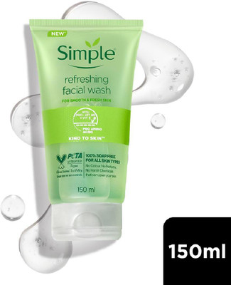 Simple Kind To Skin Refreshing Facial Wash Face Wash(150 ml)