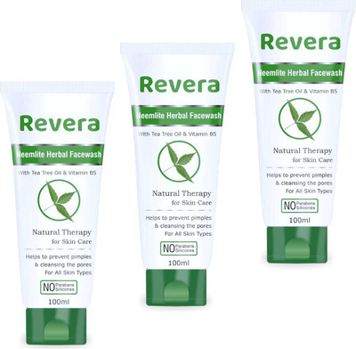 DOOMSDAY REVERA NEELITE FACEWASH FOR NATURAL GLOWING SKIN PACK OF 100ml x 3 Face Wash(300 ml)