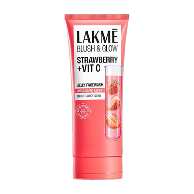 Lakmé Blush & Glow Strawberry + Vitamin C Jelly Face Wash(100 g)