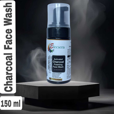 Elecsera Bright Detox & Skin Purifying Activated Charcoal Foaming  Face Wash(150 ml)