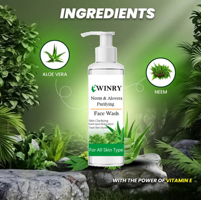winry Organically Pure Fresh Neem Pimple Control  Face Wash(200 ml)