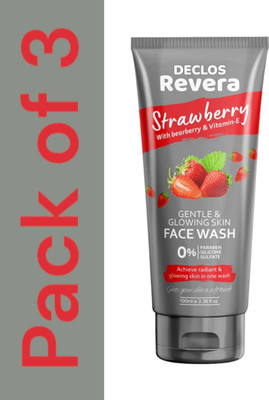 DECLOS revera strawberry with bearberry and vitamin e Face Wash(300 g)