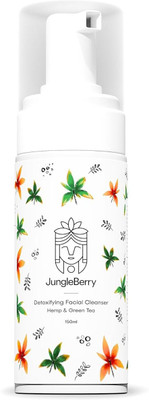 JungleBerry Hemp & Green Tea Detoxifying Facial Cleanser with Brahmi | Rose Water & Lemon  Face Wash(150 ml)