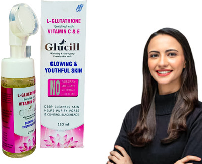 GLUCILL Foaming  That Promotes Skin Brightening, Anti-Aging, And Deep Cleansing Face Wash(150 ml)