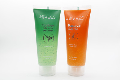 JOVEES Tea Tree & Papaya Facewash Combo Pack of 2. Face Wash(240 ml)