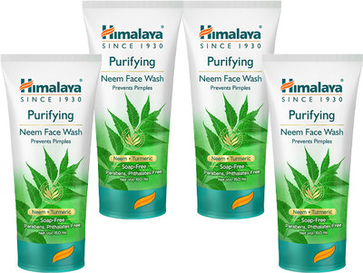 HIMALAYA PURIFYING NEEM FACE WASH 150ml(PACK OF 4 ) Face Wash(150 ml)