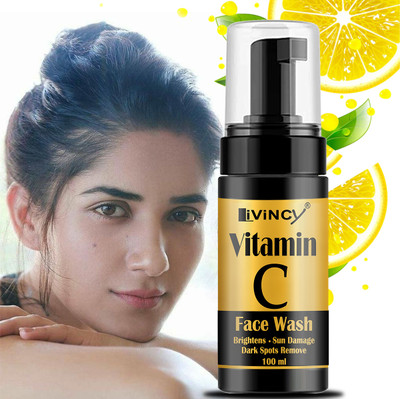 Livincy vitamin c face wash facewash for refreshing and allskintypes whitening facewash Face Wash(100 ml)