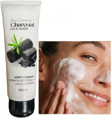 HUZURLU Black Charcoal  Face Wash(100 ml)