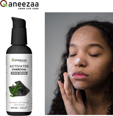 Qaneezaa Long Life Care Activated Charcoal Detoxifying Face Wash(100 g)