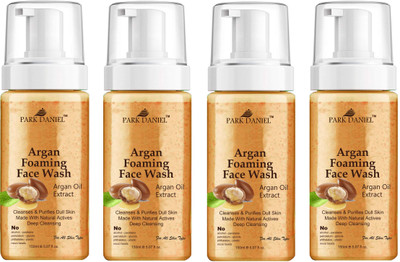 PARK DANIEL Argan Oil Foam  For Dry Skin Glowing & Healing Pack of 4 150 ML(600ML) Face Wash(600 ml)