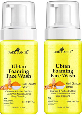 PARK DANIEL Ubtan Foaming  For Deep Cleansing Combo Pack of 2 150 ML(300 ML) Face Wash(300 ml)