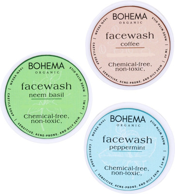 bohema organic neem basil paperment cofee extract Face Wash(50 g)