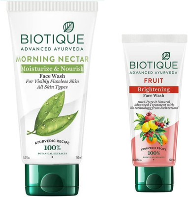 BIOTIQUE M Nectar 150ml & Fruit 100ml Facewash Face Wash(250 ml)