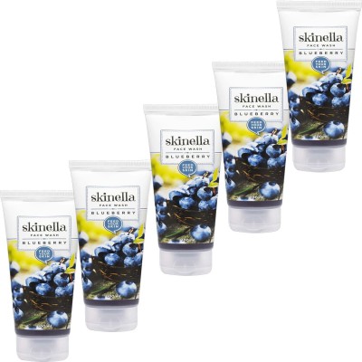 MOSKLIN BLUEBERRY FACEWASH FOR GLOWING & RADIENCE SKIN PACK OF 100ml x 5 Face Wash(500 ml)