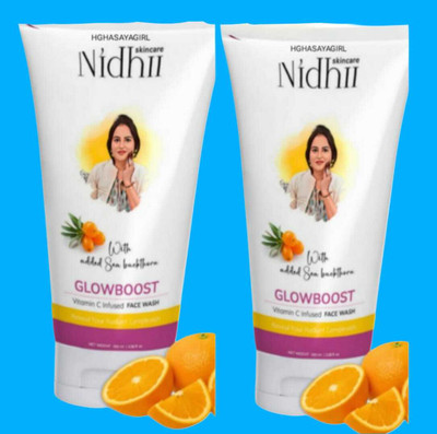 HGHASAYAGIRL NIDHI SKINCARE Glow Boost Vitamin C (pack of 2) 26 Face Wash(200 g)