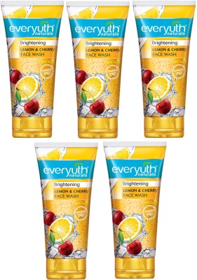 Everyuth Naturals Lemon & Cherry  (5X50g) Face Wash(250 g)