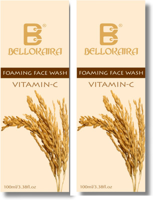 BELLOKAIRA Vitamin-C Rice Foaming  (Pack of 2) Face Wash(200 ml)