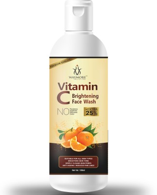 WAYMORE Vitamin C Brightening Face wash For Skin Whitening, Pigmentation, Glowing, Acne Scars for all skin types Face Wash(100 ml)