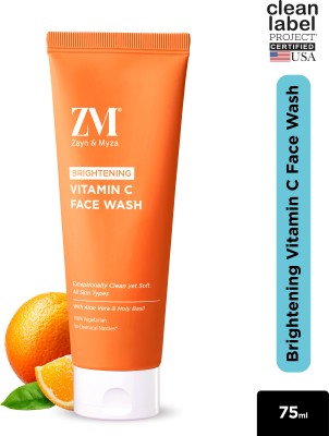 ZM Zayn & Myza Bright Me Up Vitamin C  with Aloe Vera & Holy Basil All Skin Type, 75ML Face Wash(75 ml)