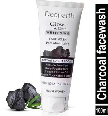 Deeparth Bright Miracle Detox Facewash with 10X Power of Charcoal | CFW036 for Face Wash(100 ml)