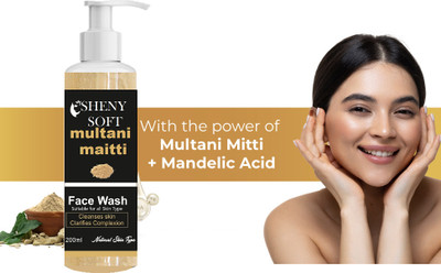 sheny soft Multani Mitti face wash for Oil & Acne Control (Pack of 1) Face Wash(200 g)