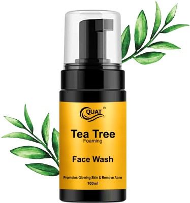 QUAT Breathe, Cleanse, Glow: Tea Tree Foaming Facial Wash for natural cleansing Face Wash(100 ml)