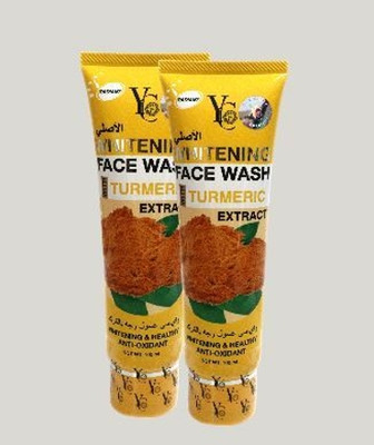 YC Fairness  100ml WithTurmeric Extract | Pack of 2 Face Wash(200 ml)