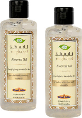 KHADI MEGHDOOT Aloevera Gel 210ml (Pack of 2)(420 ml)